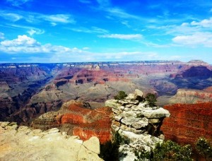 Rim trails on at the Grand Canyon National Park South Rim 
