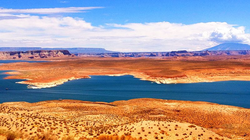 Lake Powell Blue Sky Day
