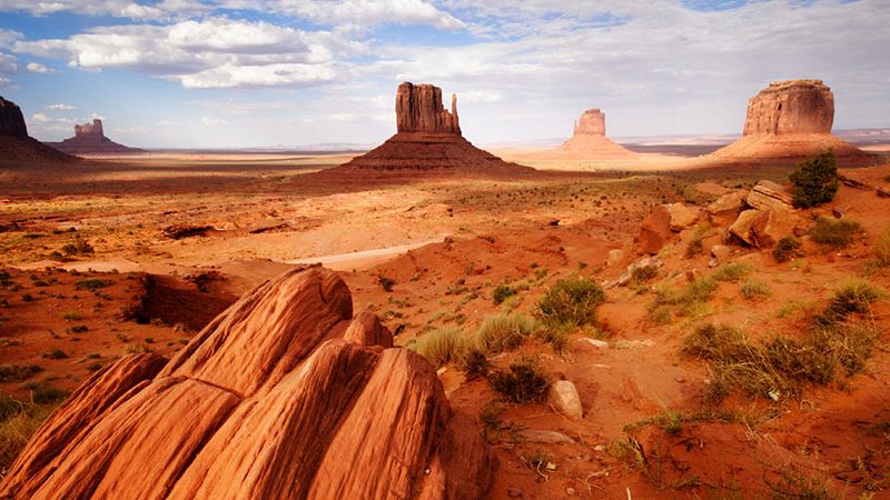 Monument Valley with Blue Skies